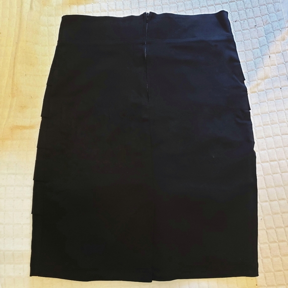 Maude banded pencil skirt, Large, black - Picture 3 of 13